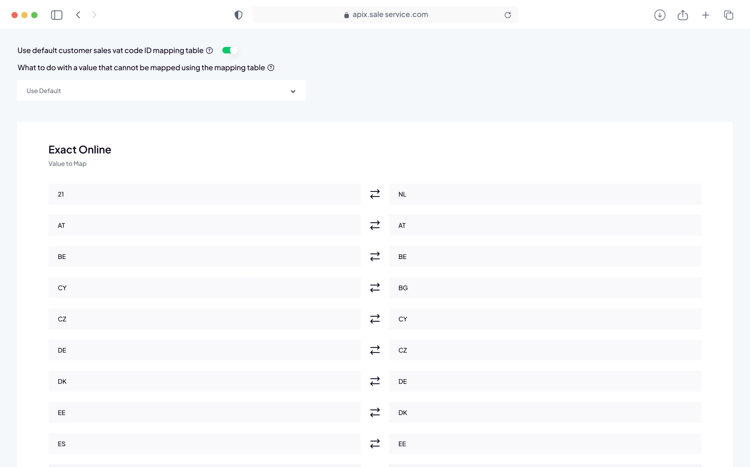 Dashboard-3 Tax settings