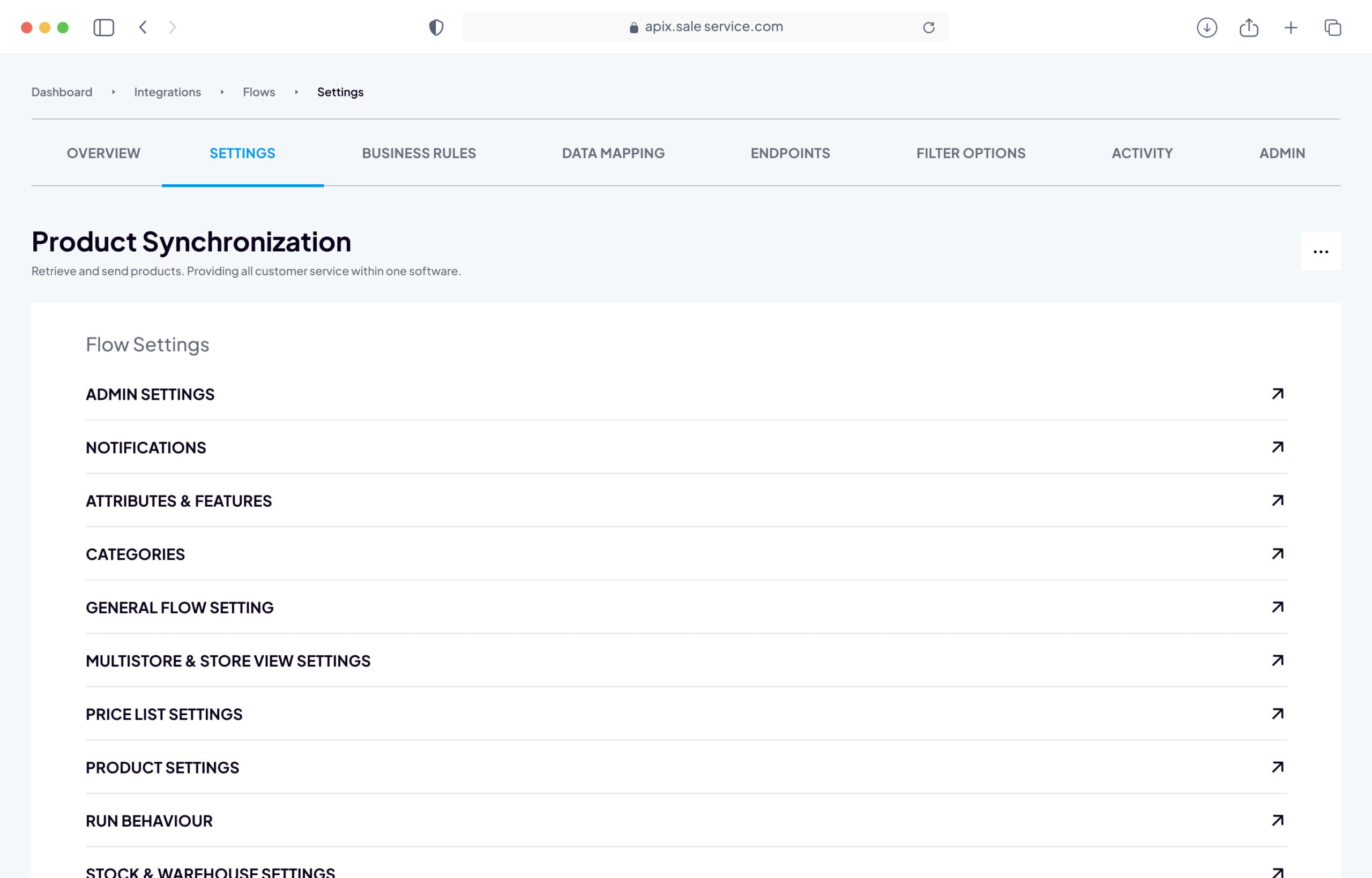 Dashboard-4 Settings